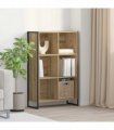 vidaXL Book Cabinet Artisian Oak 99.5 x 30 x 108.5 cm Engineered Wood