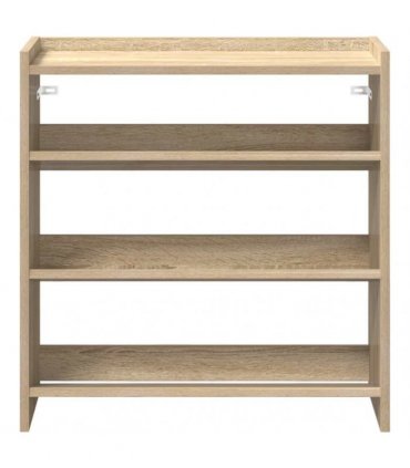 vidaXL Shoe Rack Sonoma Oak 60x25x62 cm Engineered Wood