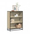 vidaXL Book Cabinet Sonoma Oak 80.5x35x107.5 cm Engineered Wood