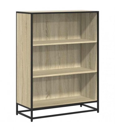 vidaXL Book Cabinet Sonoma Oak 80.5x35x107.5 cm Engineered Wood