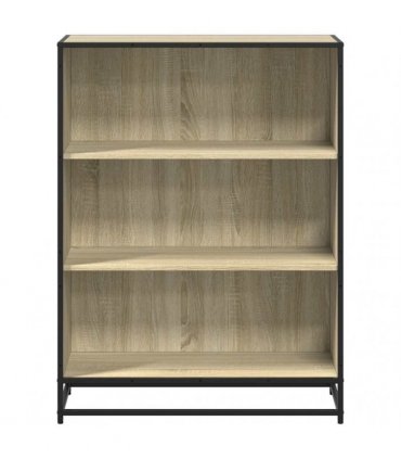 vidaXL Book Cabinet Sonoma Oak 80.5x35x107.5 cm Engineered Wood