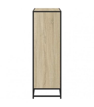 vidaXL Book Cabinet Sonoma Oak 80.5x35x107.5 cm Engineered Wood