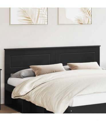 vidaXL Headboard Black Oak Engineered wood