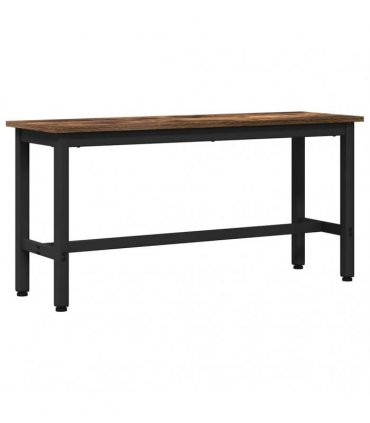 vidaXL Dining Bench 2 pcs Smoked Oak 100 x 32.5 x 48.5 cm