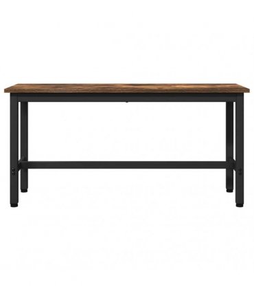 vidaXL Dining Bench 2 pcs Smoked Oak 100 x 32.5 x 48.5 cm
