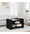vidaXL Coffee Table Black 80x50x50 cm Engineered Wood