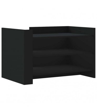 vidaXL Coffee Table Black 80x50x50 cm Engineered Wood