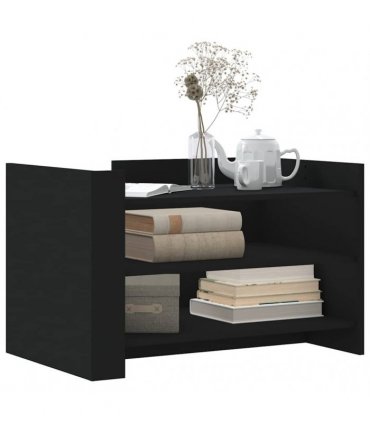 vidaXL Coffee Table Black 80x50x50 cm Engineered Wood