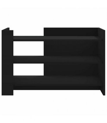 vidaXL Coffee Table Black 80x50x50 cm Engineered Wood
