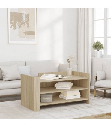 vidaXL Coffee Table Sonoma Oak 100x50x50 cm Engineered Wood