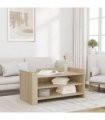 vidaXL Coffee Table Sonoma Oak 100x50x50 cm Engineered Wood