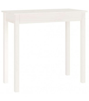 vidaXL Console Table White 80x40x75 cm Solid Wood Pine