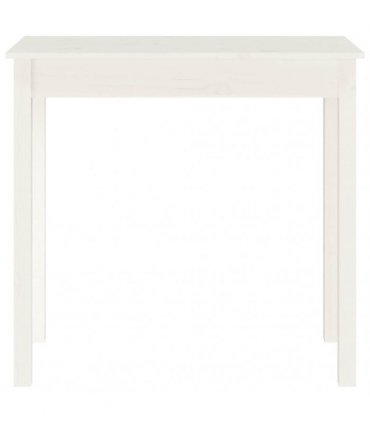 vidaXL Console Table White 80x40x75 cm Solid Wood Pine