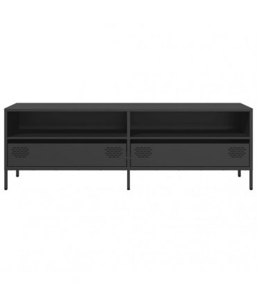 vidaXL TV Cabinet Black 135x39x43.5 cm Cold-rolled Steel