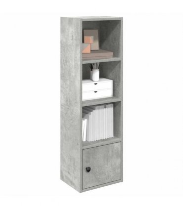 vidaXL Bookcase Concrete Grey 31x24x102 cm Engineered Wood