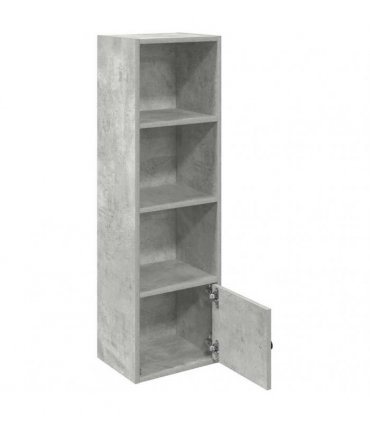 vidaXL Bookcase Concrete Grey 31x24x102 cm Engineered Wood