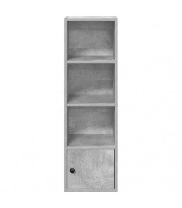 vidaXL Bookcase Concrete Grey 31x24x102 cm Engineered Wood