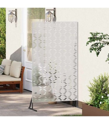 vidaXL Privacy Screen 100 x 50 x 180 cm Stainless Steel Silver