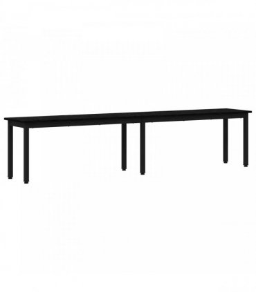 vidaXL Bench Black Oak 200 x 35 x 45 cm Engineered Wood