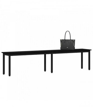vidaXL Bench Black Oak 200 x 35 x 45 cm Engineered Wood