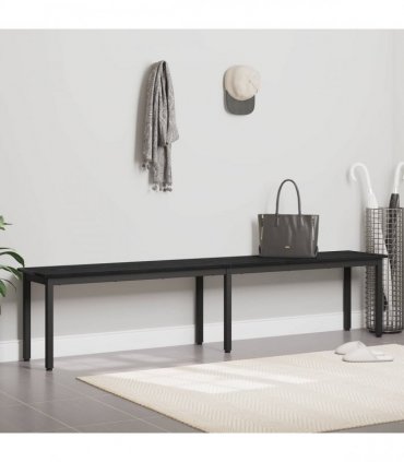 vidaXL Bench Black Oak 200 x 35 x 45 cm Engineered Wood