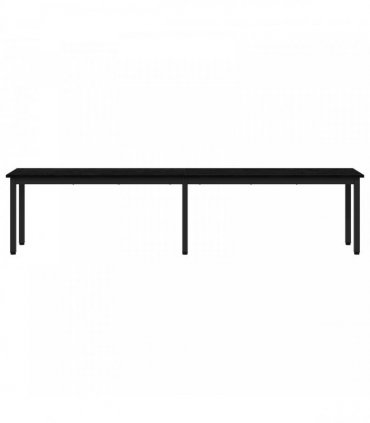 vidaXL Bench Black Oak 200 x 35 x 45 cm Engineered Wood