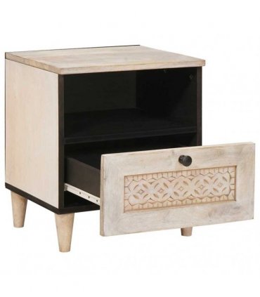 vidaXL Bedside Cabinet 2 pcs White 40 x 33 x 46 cm Engineered Wood