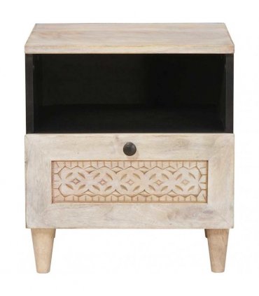 vidaXL Bedside Cabinet 2 pcs White 40 x 33 x 46 cm Engineered Wood
