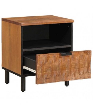 vidaXL Bedside Cabinet Brown 40 x 33 x 46 cm Solid Mango Wood