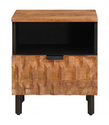 vidaXL Bedside Cabinet Brown 40 x 33 x 46 cm Solid Mango Wood