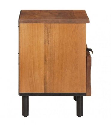 vidaXL Bedside Cabinet Brown 40 x 33 x 46 cm Solid Mango Wood