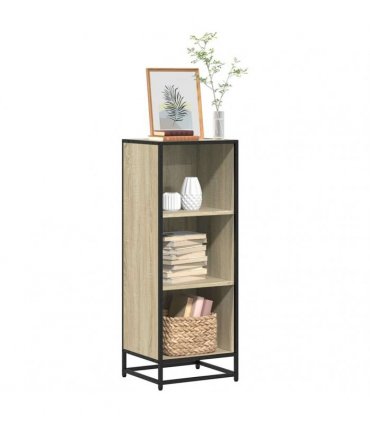 vidaXL Book Cabinet Sonoma Oak 40x35x107.5 cm Engineered Wood