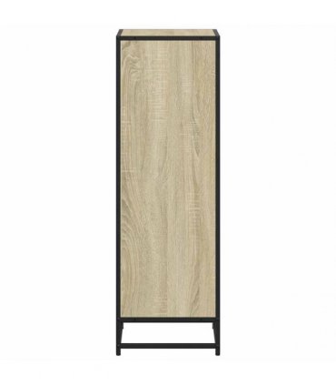 vidaXL Book Cabinet Sonoma Oak 40x35x107.5 cm Engineered Wood