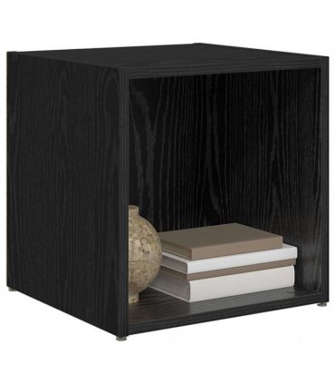 vidaXL TV Cabinet Set 4 pcs Black 37 x 35 x 37.5 cm Engineered Wood