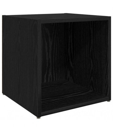 vidaXL TV Cabinet Set 4 pcs Black 37 x 35 x 37.5 cm Engineered Wood
