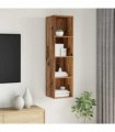 vidaXL TV Cabinet Set Old Wood 37 x 37 x 142.5 cm Engineered Wood