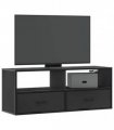vidaXL TV Cabinet Black 100x31x39.5 cm Engineered Wood and Metal
