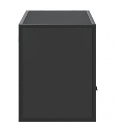 vidaXL TV Cabinet Black 100x31x39.5 cm Engineered Wood and Metal