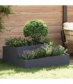 vidaXL Garden Planter Anthracite 100 x 100 x 50 cm Cold-rolled Steel