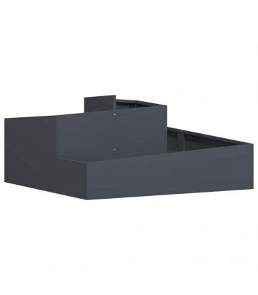 vidaXL Garden Planter Anthracite 100 x 100 x 50 cm Cold-rolled Steel