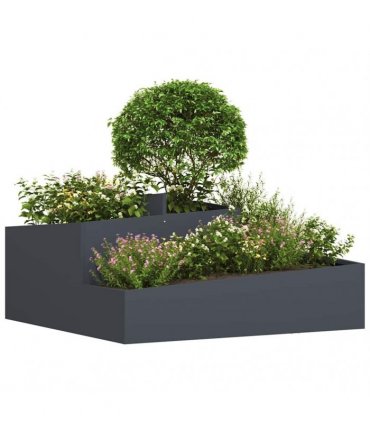 vidaXL Garden Planter Anthracite 100 x 100 x 50 cm Cold-rolled Steel