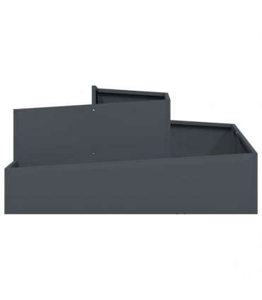 vidaXL Garden Planter Anthracite 100 x 100 x 50 cm Cold-rolled Steel