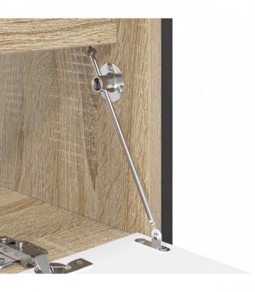 vidaXL Pull Rod Hinge 439 pcs Silver Iron