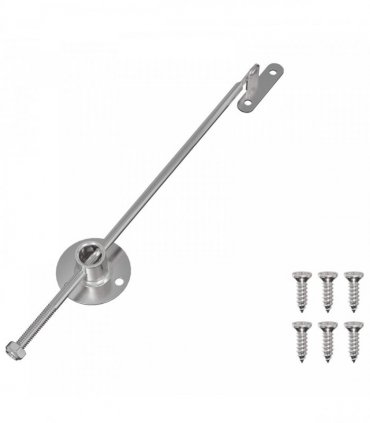 vidaXL Pull Rod Hinge 439 pcs Silver Iron
