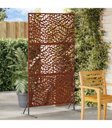 vidaXL Privacy Screen 100 x 50 x 180 cm Weathering Steel Rusty