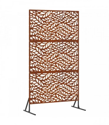 vidaXL Privacy Screen 100 x 50 x 180 cm Weathering Steel Rusty