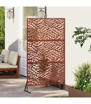 vidaXL Privacy Screen 100 x 50 x 180 cm Weathering Steel Rusty