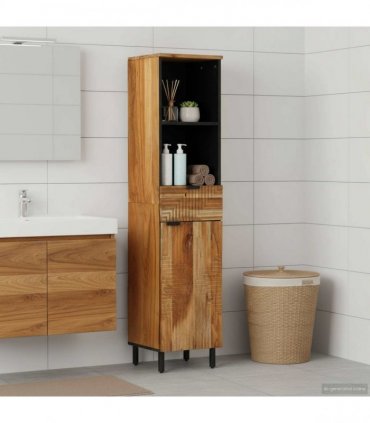 vidaXL Bathroom Cabinet Brown 38 x 33 x 160 cm Solid Mango Wood