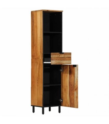 vidaXL Bathroom Cabinet Brown 38 x 33 x 160 cm Solid Mango Wood