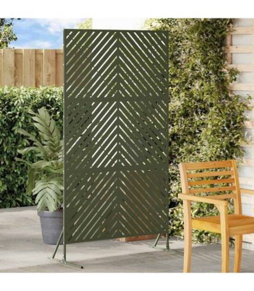 vidaXL Privacy Screen 100 x 50 x 180 cm Steel Olive Green